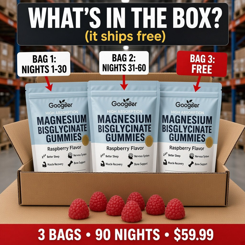 Googeer Buy 2 Get 1 Free bundle: 3 pouches, 90 nights, $59.99, ships free